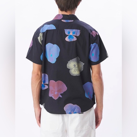 OBEY Biscuits Mens Woven Button Up Shirt Size M New without tags - Picture 4 of 4